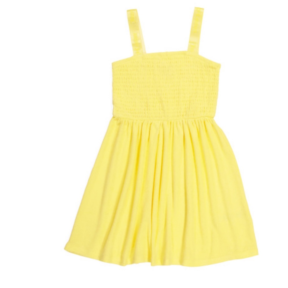 Juicy couture smocked towel terry dress big girls size large 12/14 New